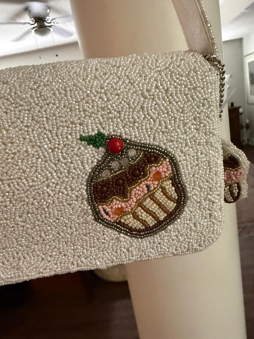 Trending Beaded Bags and Resort Collection - Cupcake with Matching Cupcake Bag Charm