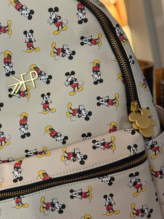Trending Beaded Bags and Resort Collection - Disney Mickey Mouse Vegan Leather Backpack