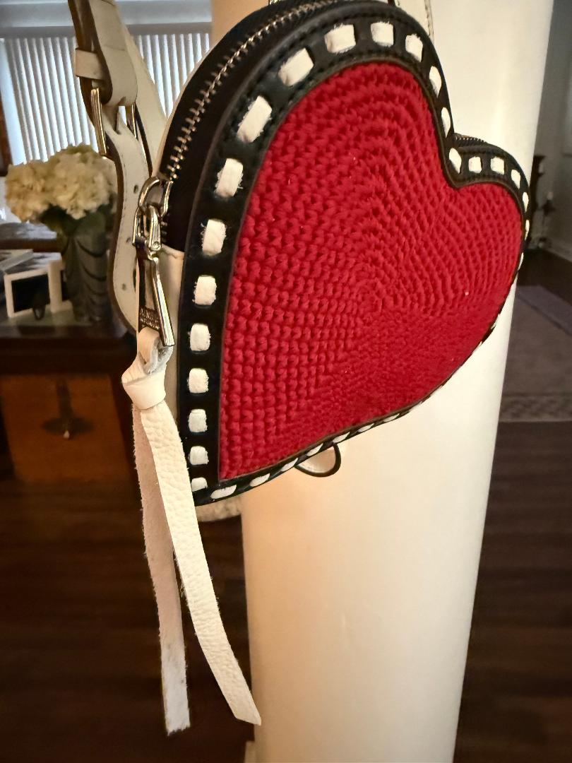 Trending Beaded Bags and Resort Collection - Nothing But Love Heart Crossbody Clutch