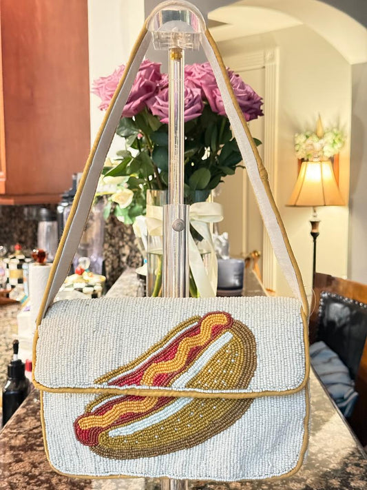 Trending Beaded Bags and Resort Collection - All American Hotdog Shoulder Bag