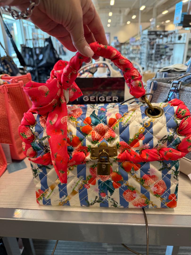 Trending Beaded Bags - Kurt Geiger Strawberry Quilted Shoulder Bag | Lock Detail Resort Handbag with Twilly Handle