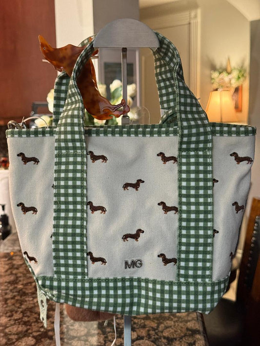 Trending Beaded Bags and Resort Collection - Madden Girl Dachshund Tote Bag