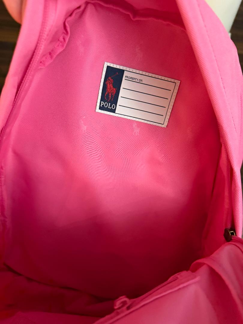 Trending Beaded Bags and Resort Collection - Ralph Lauren Pink Polo Bear Backpack