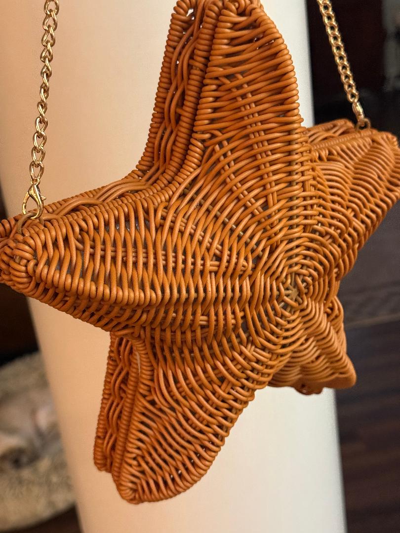Trending Beaded Bags and Resort Collection Tommy Bahama Wicker Starfish Crossbody