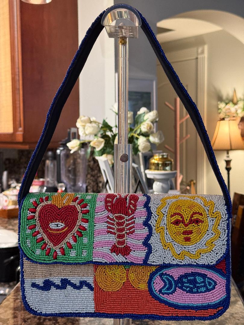 Trending Beaded Bags and Resort Collection - America & Beyond Sun & Sea Beaded Shoulder Bag