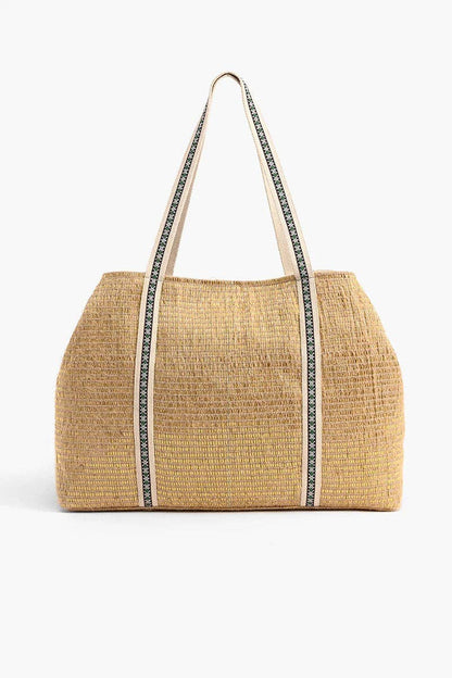 America & Beyond - Bee Green Beaded Embellished Tote