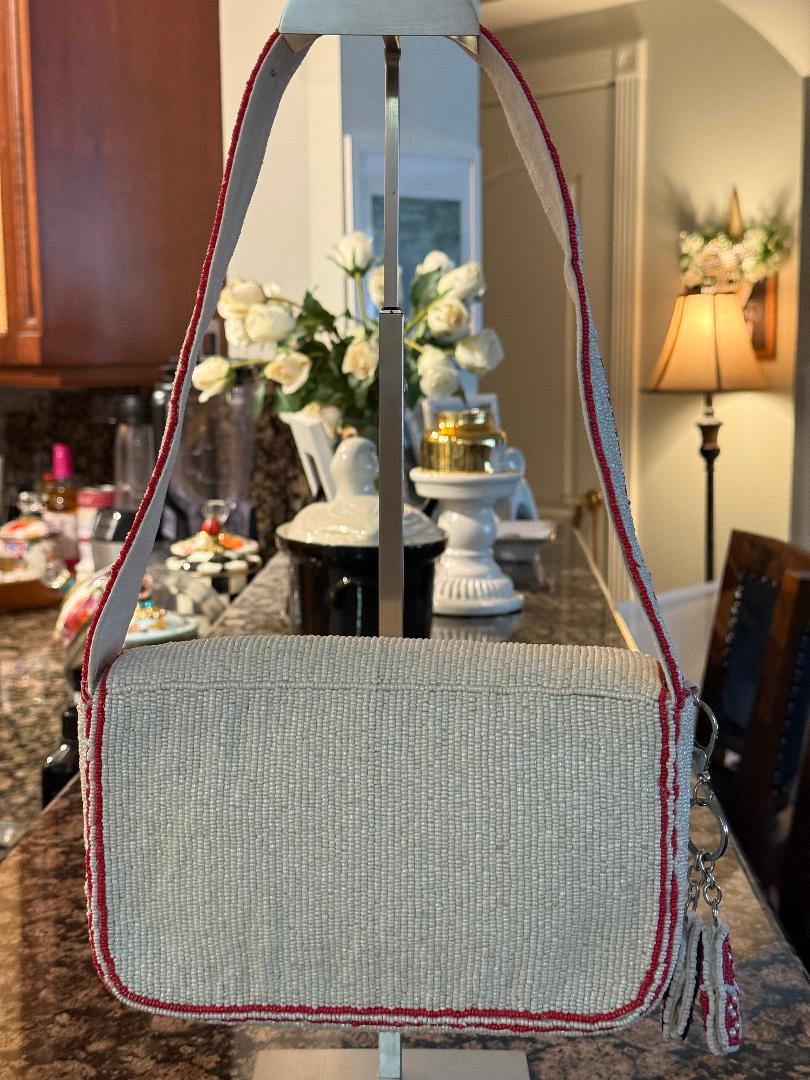 Trending Beaded Bags and Resort Collection - Sol Mer Feelin Lucky Beaded Shoulder Bag
