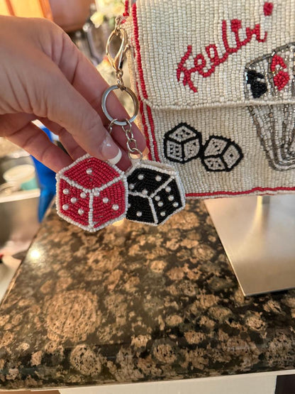 Trending Beaded Bags and Resort Collection - Sol Mer Feelin Lucky Beaded Shoulder Bag