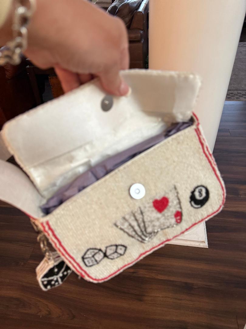 Trending Beaded Bags and Resort Collection - Sol Mer Feelin Lucky Beaded Shoulder Bag