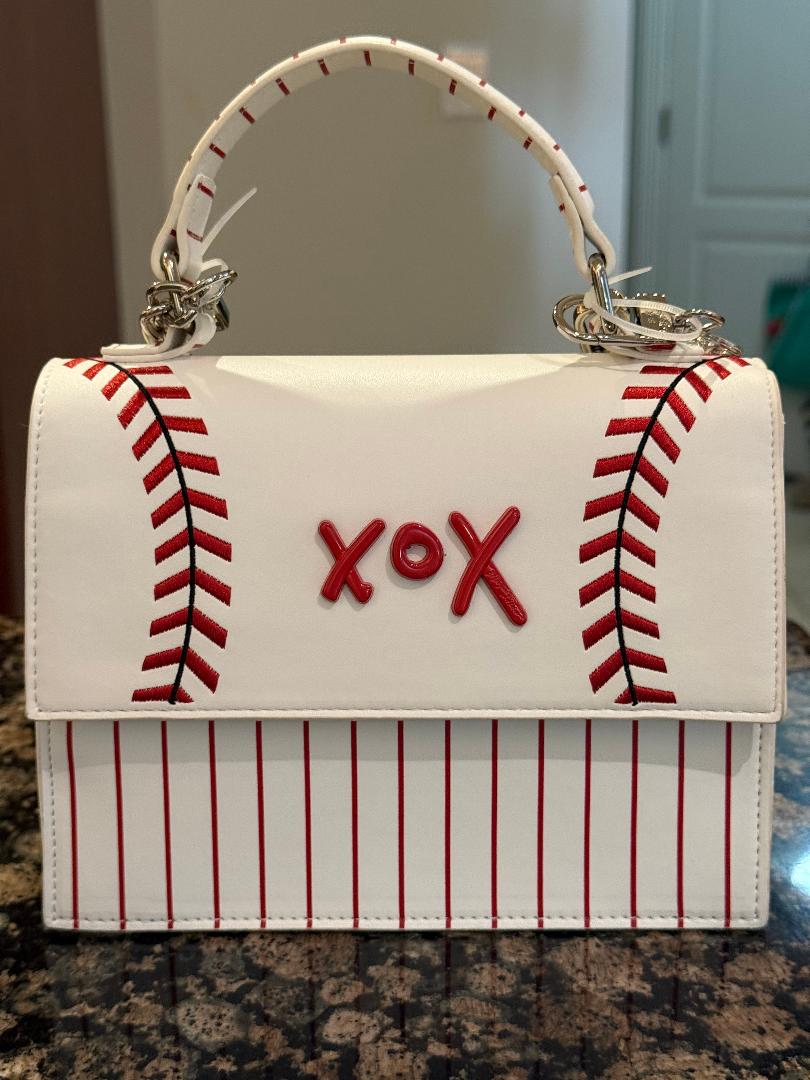 Trending Beaded Bags and Resort Collection - Betsy Johnson Baseball Square Bag