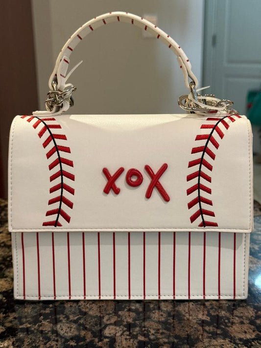 Trending Beaded Bags and Resort Collection - Betsy Johnson Baseball Square Bag