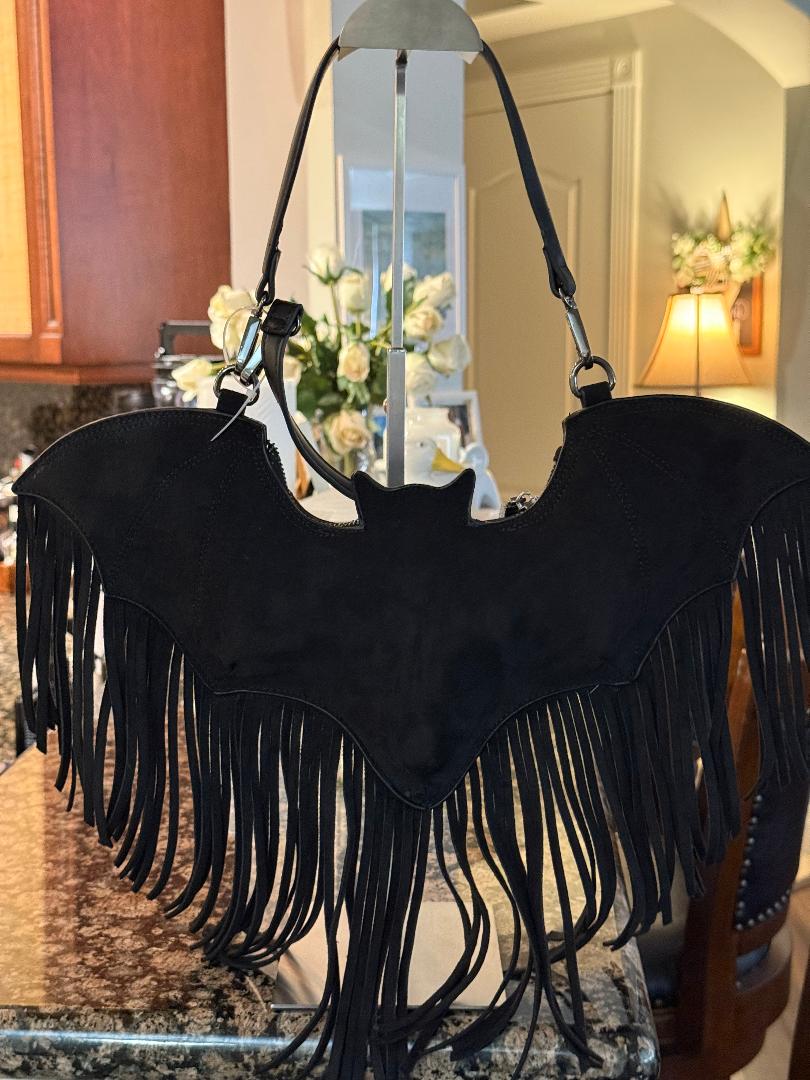 Trending Beaded Bags and Resort Collection - Betsy Johnson Bat Bag with Crossbody Strap