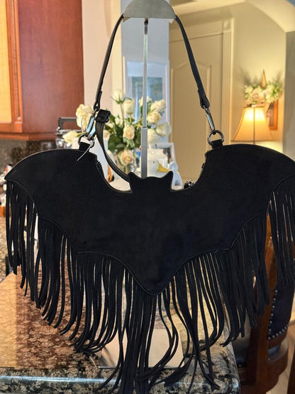 Trending Beaded Bags and Resort Collection - Betsy Johnson Bat Bag with Crossbody Strap
