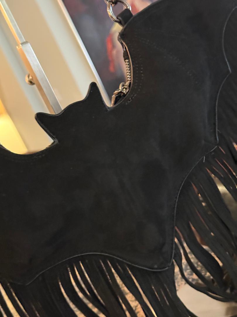 Trending Beaded Bags and Resort Collection - Betsy Johnson Bat Bag with Crossbody Strap
