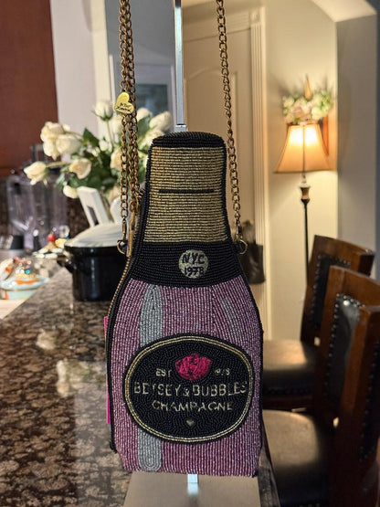 Trending Beaded Bags and Resort Collection - Betsey Johnson Champagne Crossbody