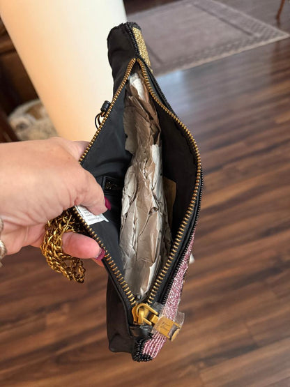 Trending Beaded Bags and Resort Collection - Betsey Johnson Champagne Crossbody