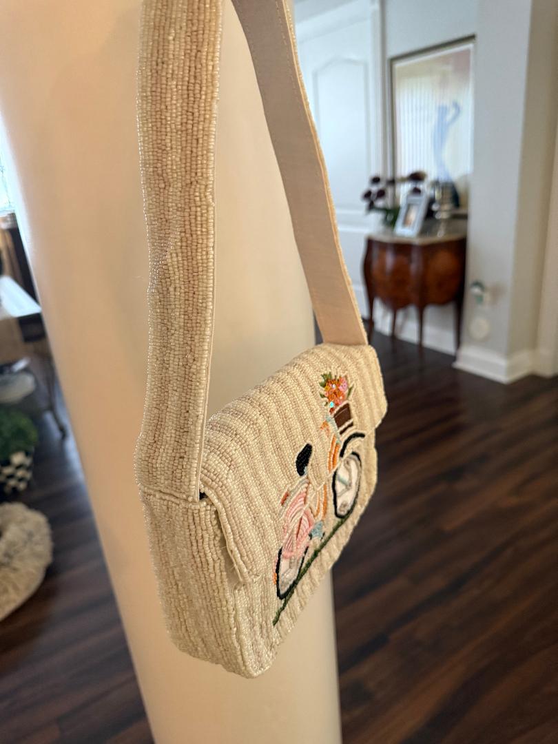 Trending Beaded Bags and Resort Collection - Sol Mer Bicycle Beaded Bag