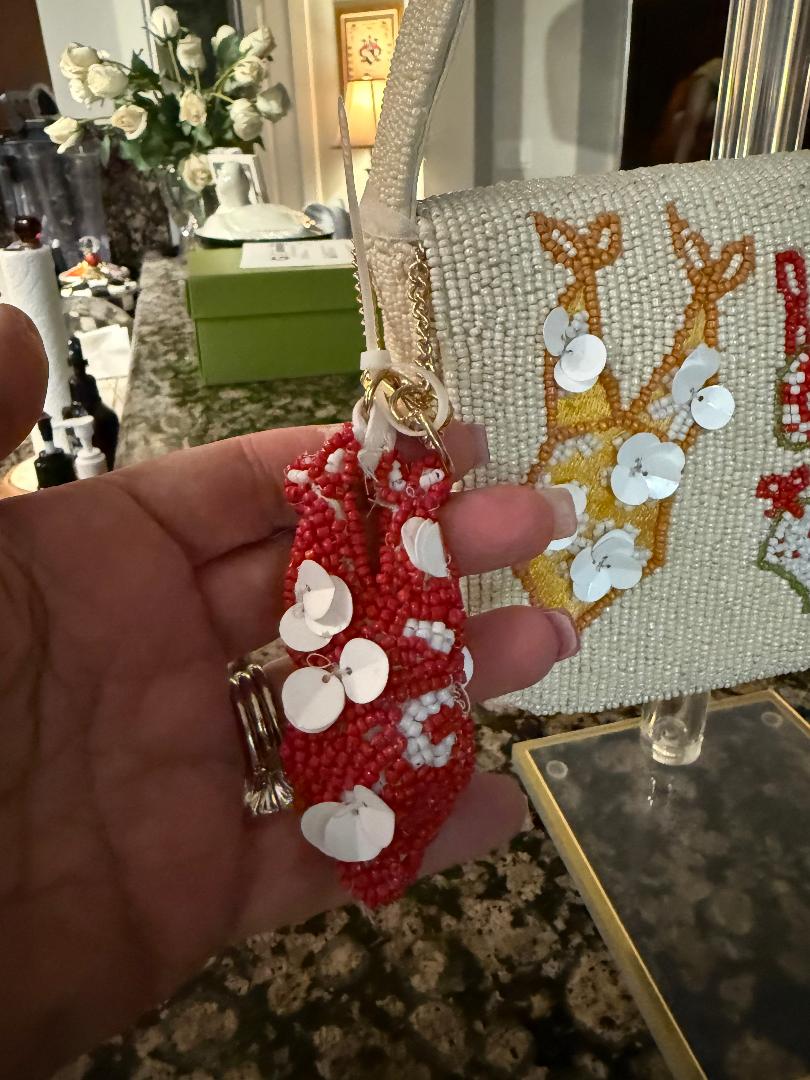 Trending Beaded Bags and Resort Collection - Bikini Bathing Suit with Bag Charm