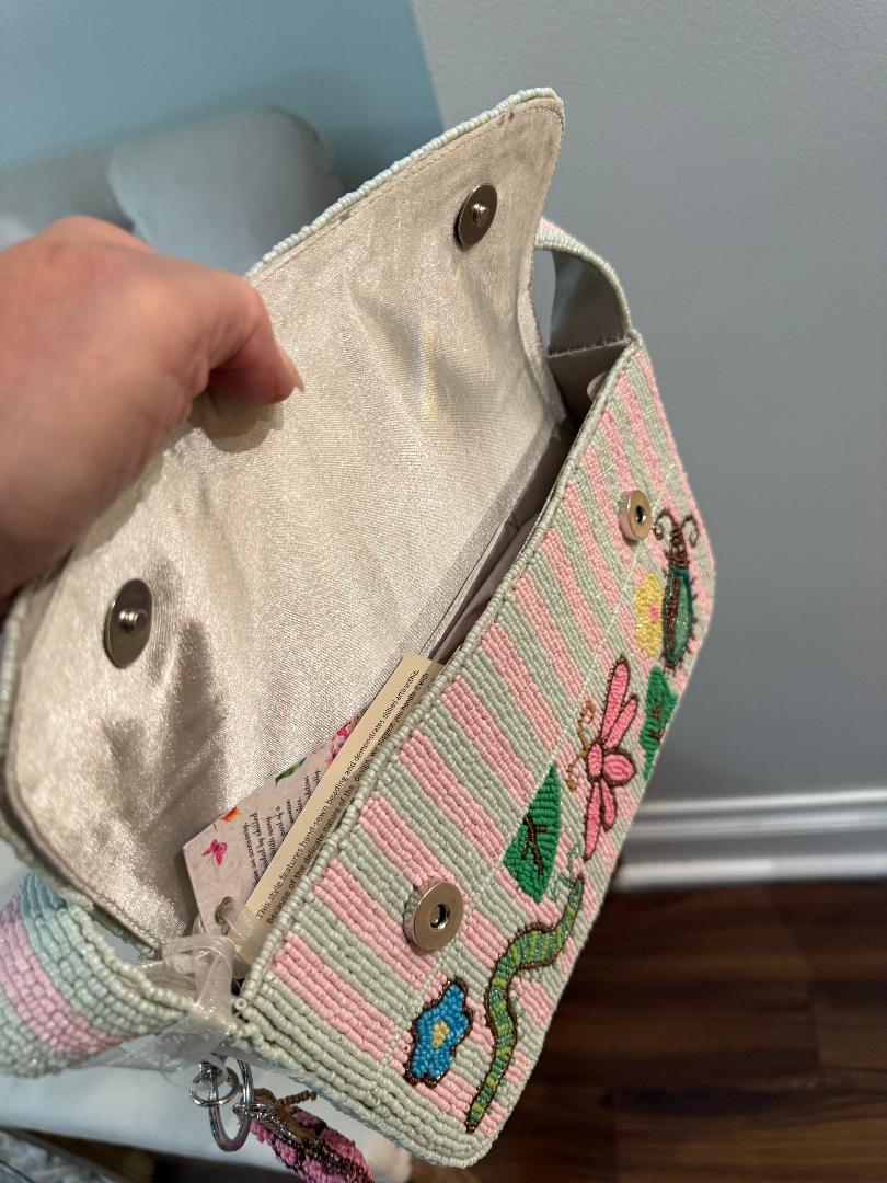 Trending Beaded Bags and Resort Collection - Bug Caterpillar Bag
