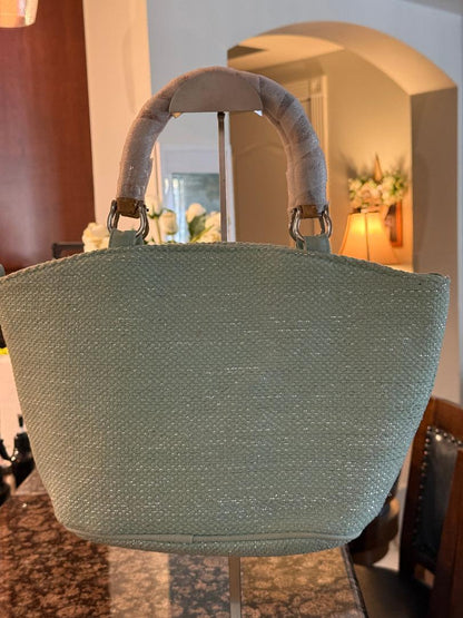 Trending Beaded Bags and Resort Collection - America & Beyond Blue Butterfly Beaded Tote