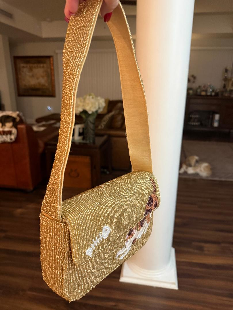 Trending Beaded Bags and Resort Collection - Cat Shoulder Bag