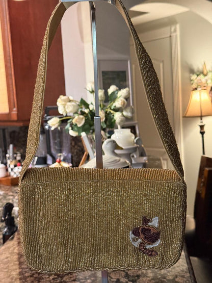 Trending Beaded Bags and Resort Collection - Cat Shoulder Bag