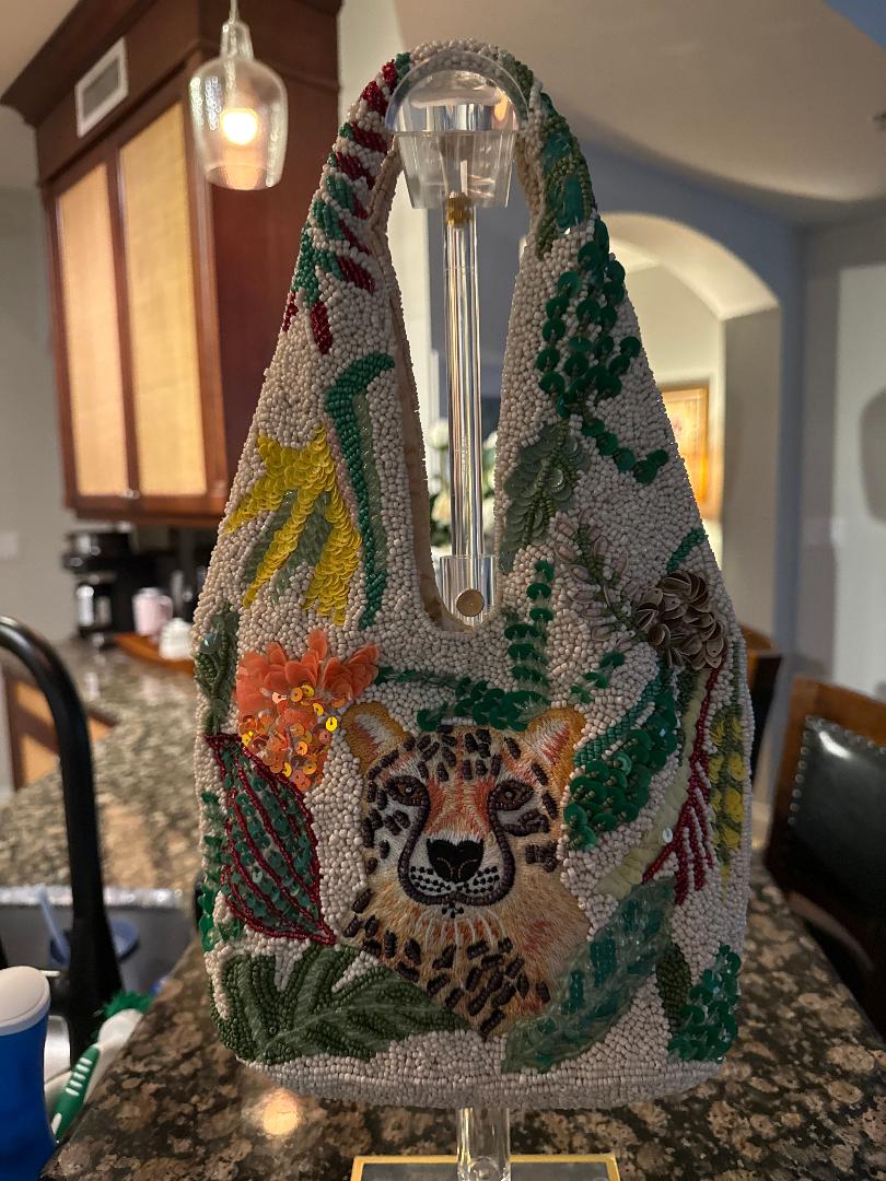 Trending Beaded Bags - Jungle Cheetah Shoulder Bag