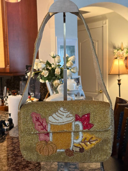 Trending Beaded Bags and Resort Collection - Sol Mer Hot Chocolate Shoulder Bag