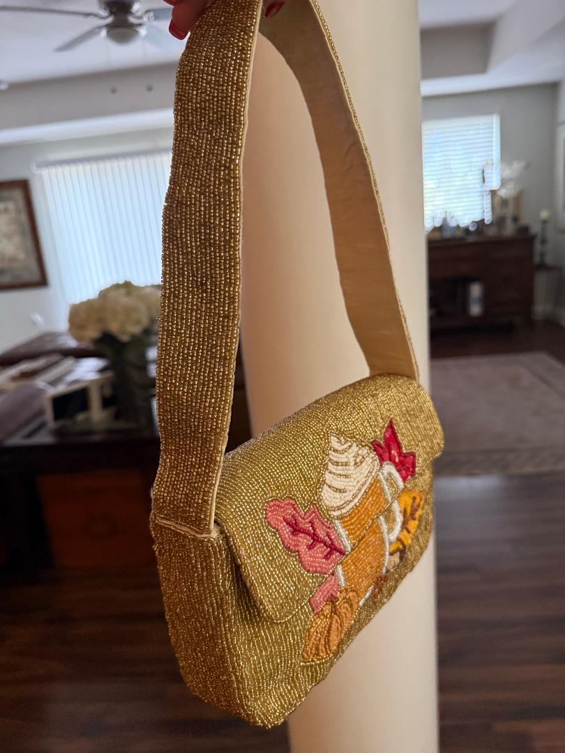 Trending Beaded Bags and Resort Collection - Sol Mer Hot Chocolate Shoulder Bag