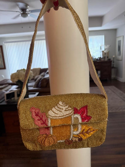 Trending Beaded Bags and Resort Collection - Sol Mer Hot Chocolate Shoulder Bag