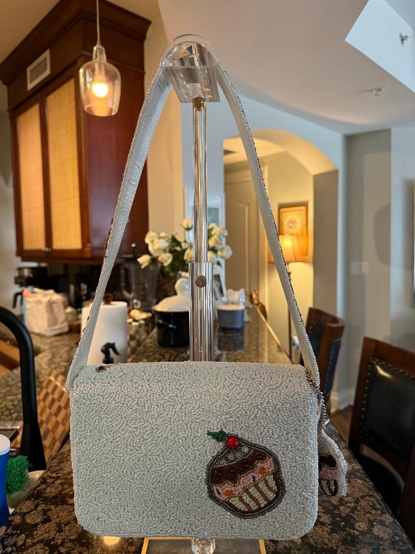 Trending Beaded Bags and Resort Collection - Cupcake with Matching Cupcake Bag Charm
