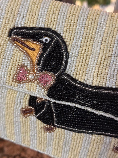 Trending Beaded Bags and Resort Collection - Sol Mer Dachshund Dog Bag
