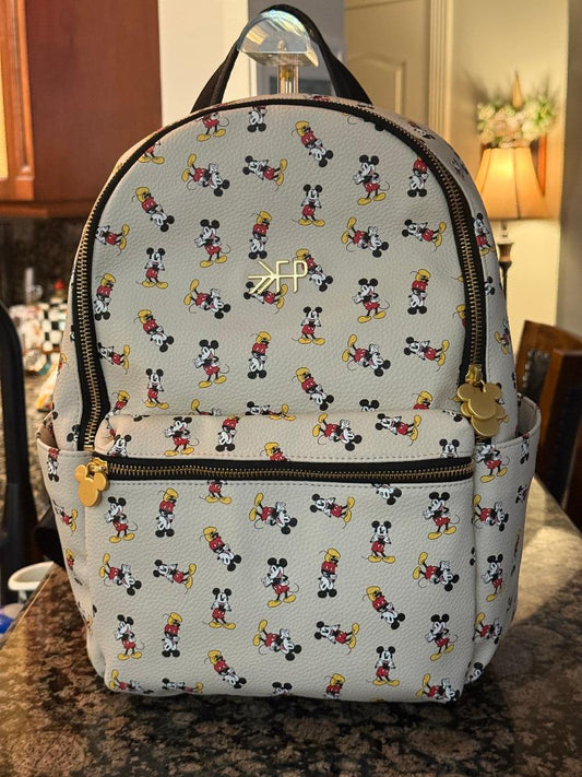 Trending Beaded Bags and Resort Collection - Disney Mickey Mouse Vegan Leather Backpack