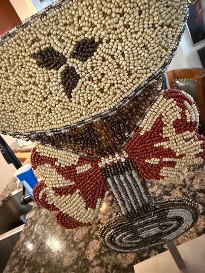 Trending Beaded Bags and Resort Collection - Espresso Martini Beaded Crossbody