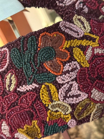 Trending Beaded Bags and Resort Collection - Sol Mer Fall Leaves Tote Bag