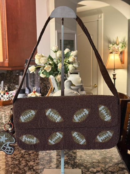 Trending Beaded Bags and Resort Collection - Sol Mer Football with Matching Bag Charm