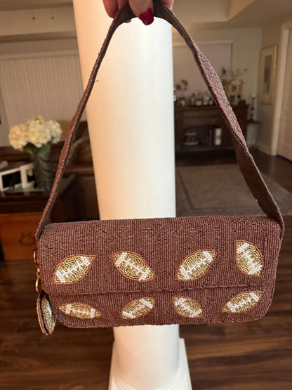 Trending Beaded Bags and Resort Collection - Sol Mer Football with Matching Bag Charm
