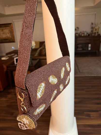 Trending Beaded Bags and Resort Collection - Sol Mer Football with Matching Bag Charm