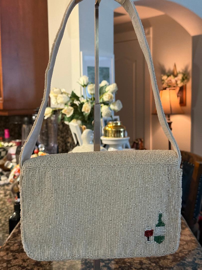 Trending Beaded Bags and Resort Collection - Sol Mer Picnic Beaded Shoulder Bag