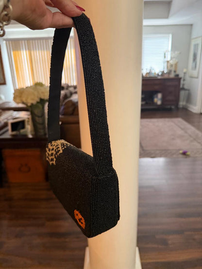 Trending Beaded Bags and Resort Collection - Halloween Dogs Beaded Shoulder Bag