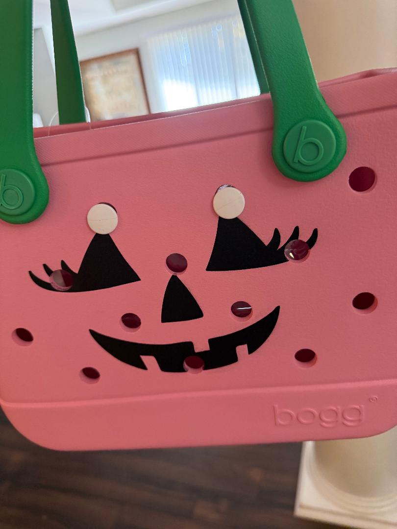 Trending Beaded Bags and Resort Collection - Halloween Pink & Green Bogg Bag