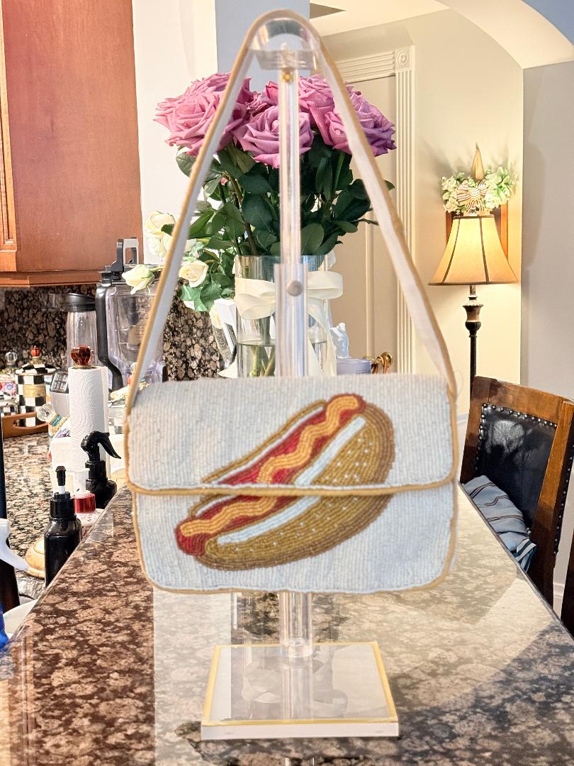 Trending Beaded Bags and Resort Collection - All American Hotdog Shoulder Bag