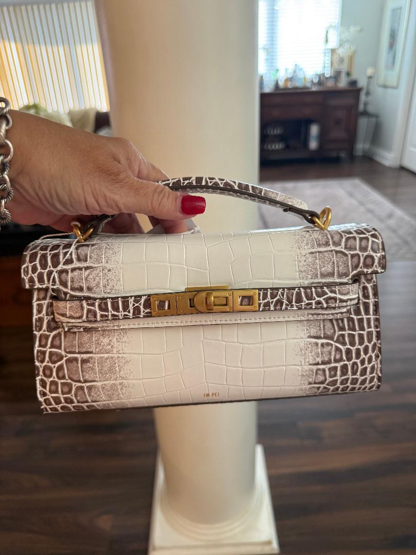 Trending Beaded Bags and Resort Collection: JW PEI Croc Kelly Bag