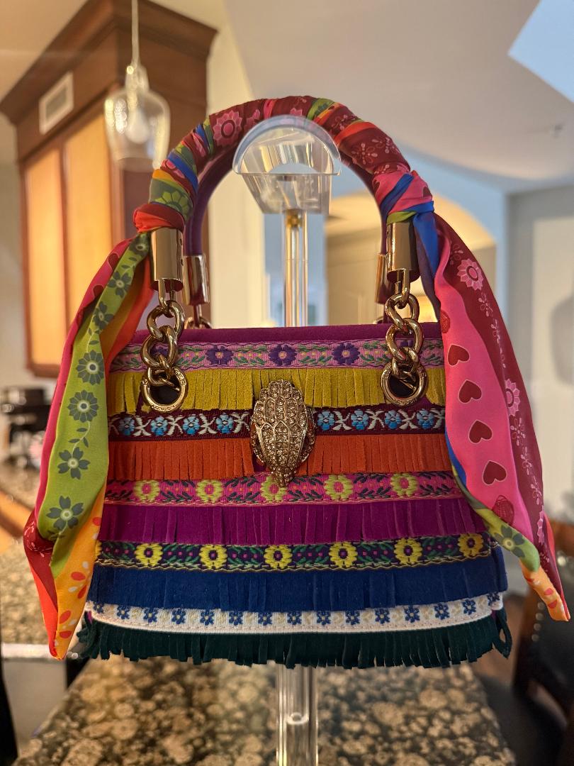 Trending Beaded Bags - Kurt Geiger Rainbow Fringe Statement Bag