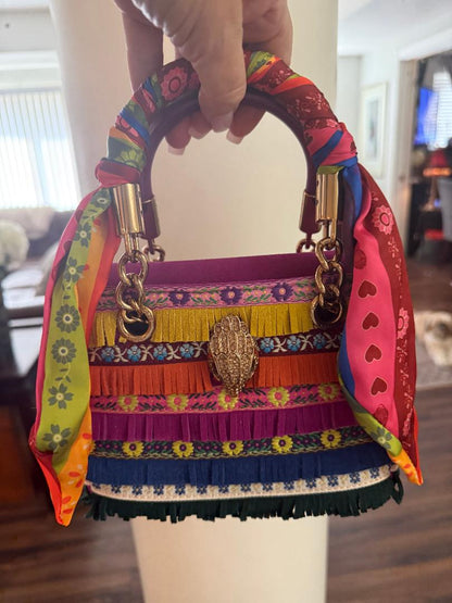 Trending Beaded Bags - Kurt Geiger Rainbow Fringe Statement Bag