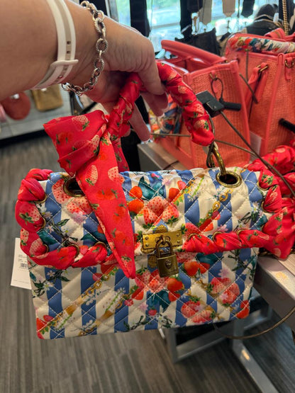Trending Beaded Bags - Kurt Geiger Strawberry Quilted Shoulder Bag | Lock Detail Resort Handbag with Twilly Handle