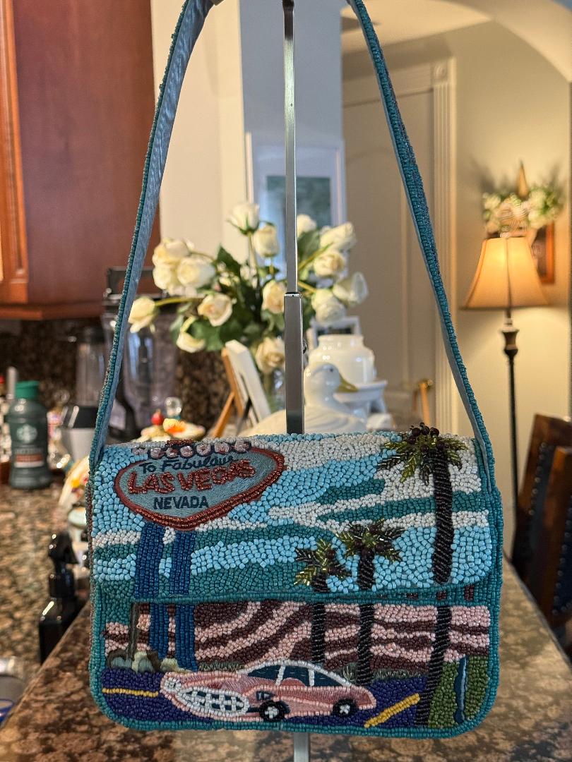 Trending Beaded Bags and Resort Collection - Las Vegas Beaded Shoulder Bag