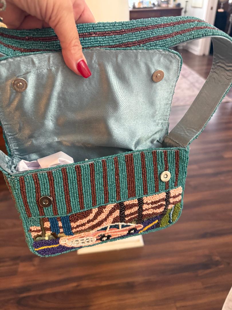 Trending Beaded Bags and Resort Collection - Las Vegas Beaded Shoulder Bag