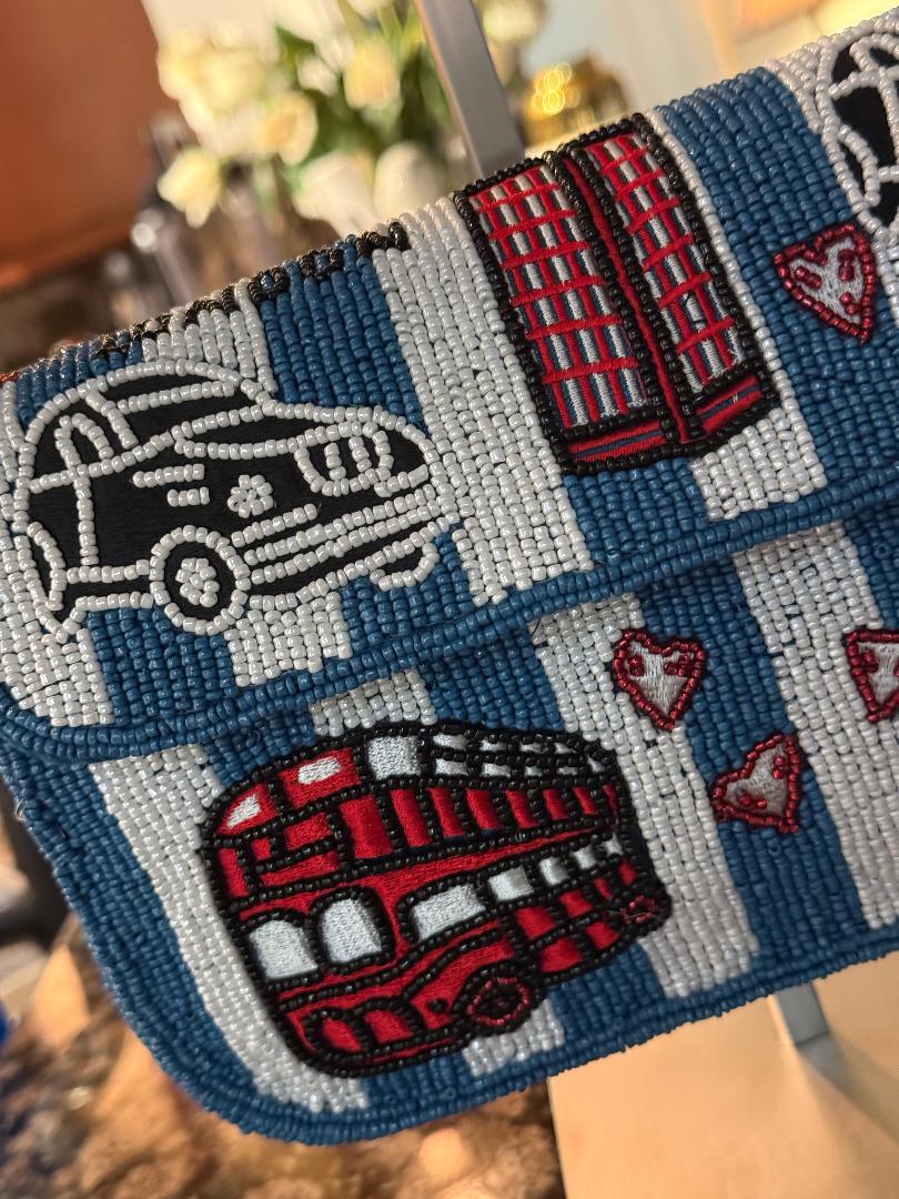 Trending Beaded Bags and Resort Collection - American & Beyond London Tax Beaded Shoulder Bag
