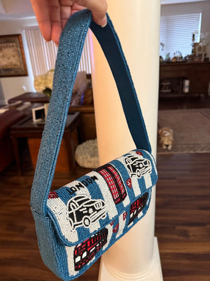 Trending Beaded Bags and Resort Collection - American & Beyond London Tax Beaded Shoulder Bag